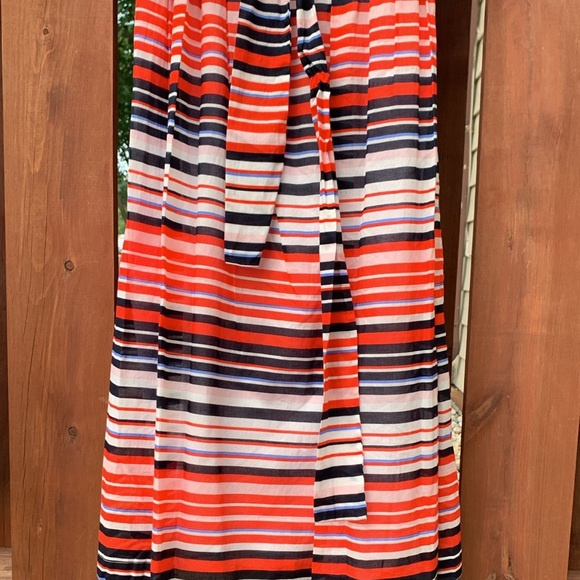 NWT Tommy Hilfiger Sleeveless Belted Horizontal Stripe Midi Dress Size 10 - Picture 6 of 12